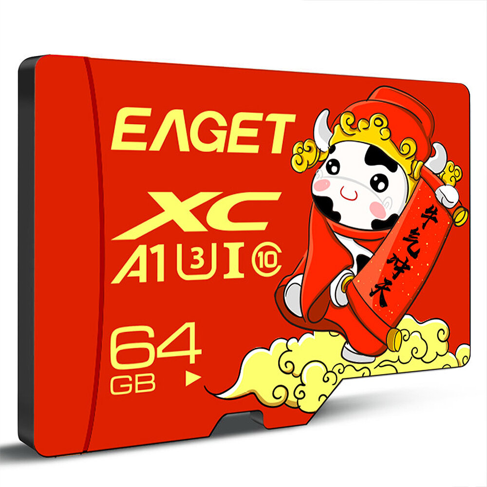 

Eaget T1 Class10 High Speed TF Memory Card 32GB 64GB 128GB Micro SD Card Flash Card Smart Card for Phone Camera Driving