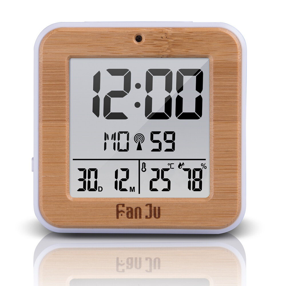 FanJu FJ3533 LCD Digital Alarm Clock Indoor Temperature Dual Alarm Snooze Backlight Function Date Display