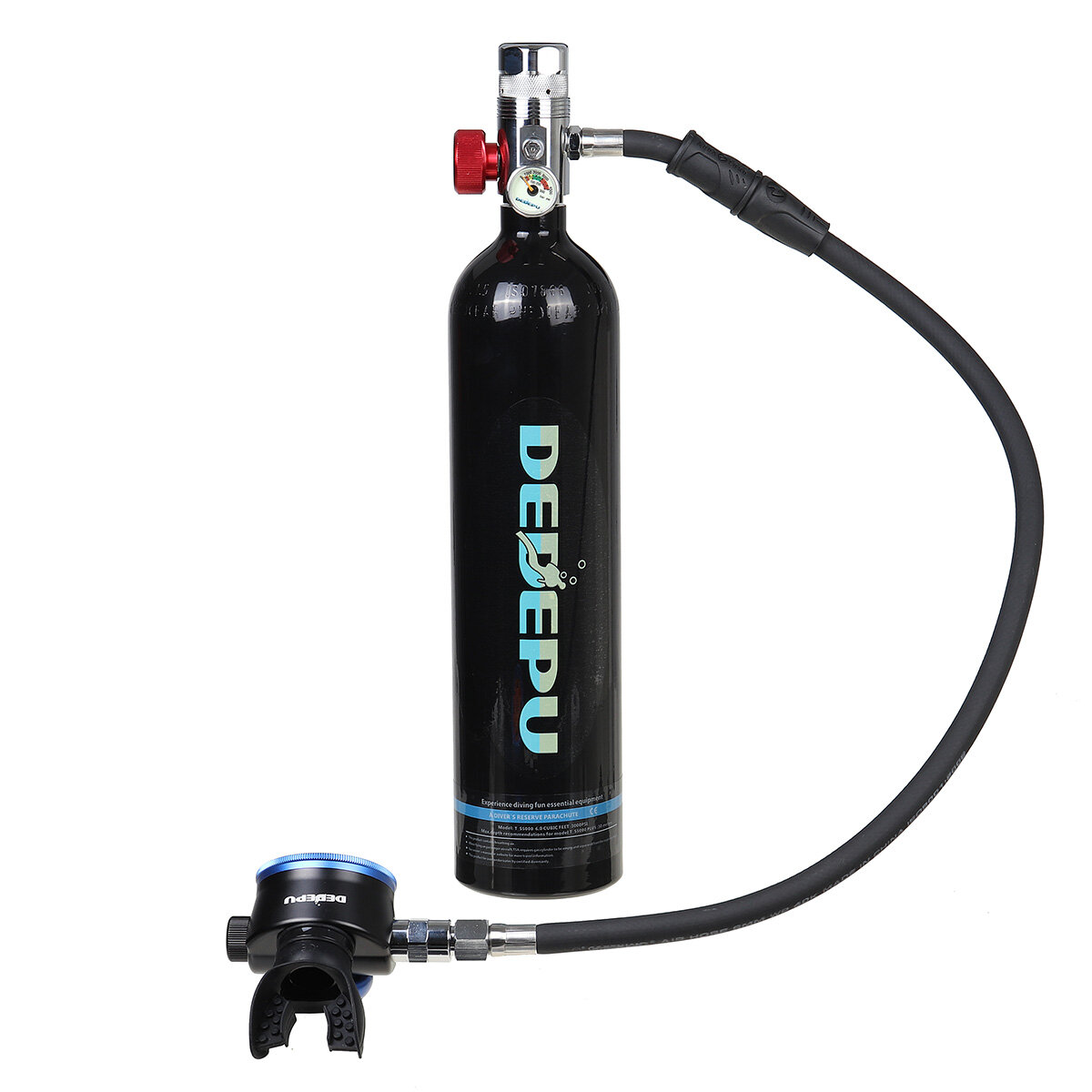 

1L Scuba Oxygen Cylinder Air Tank Underwater Breathing Equipment Pump Tool Set