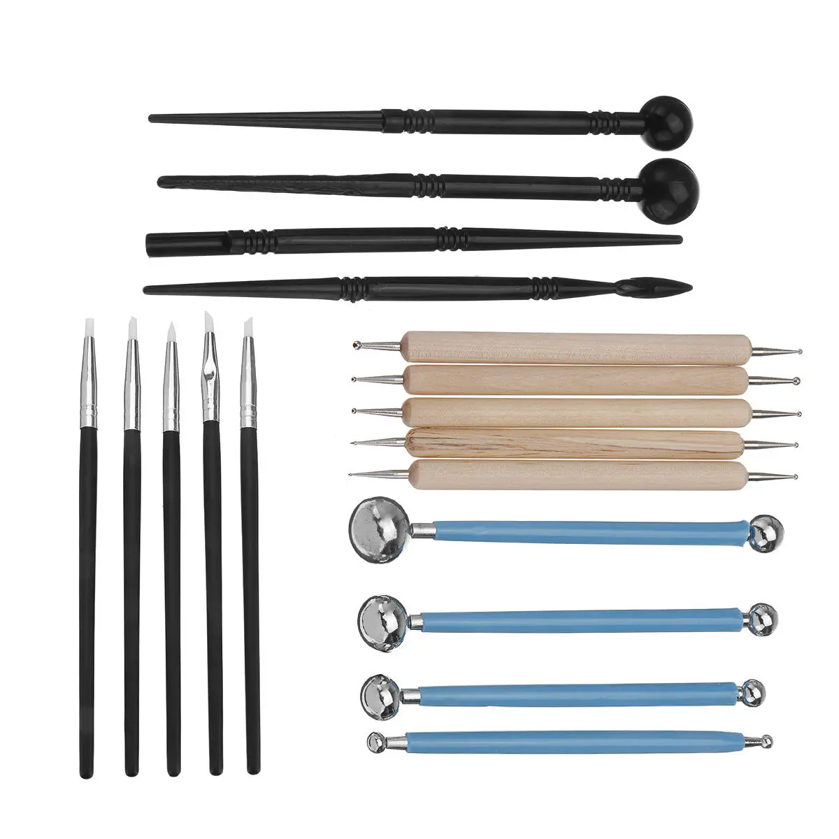 18 pcs professional polymer clay sculpting tools pottery models art projects kit