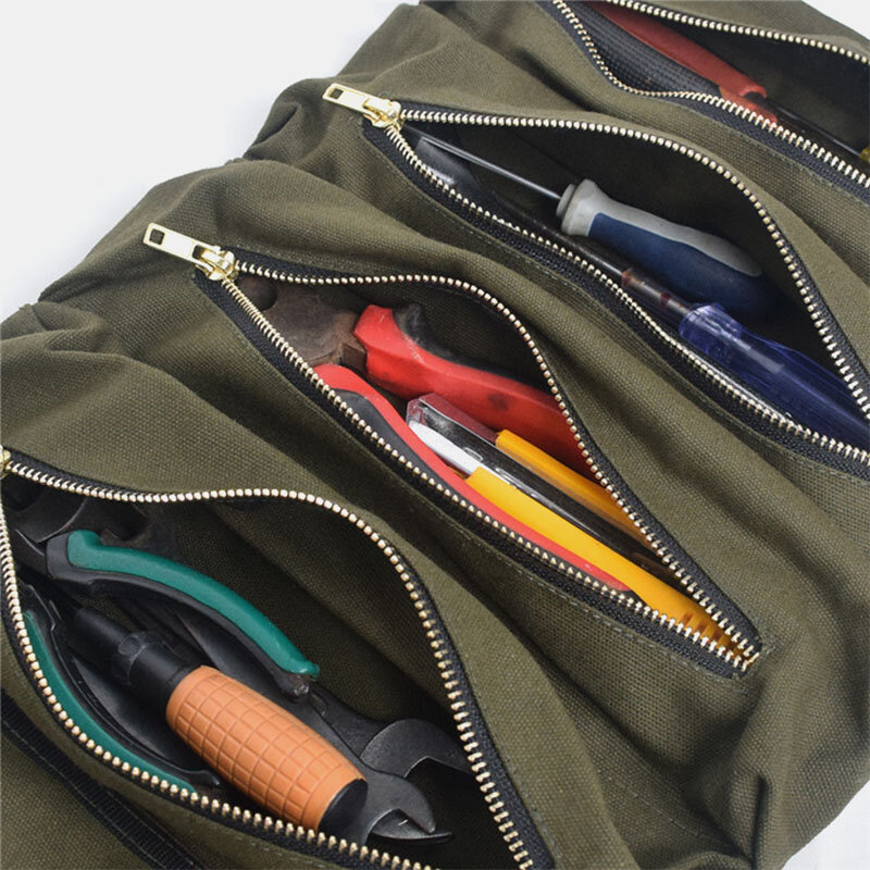 Multi-functional Canvas Suspension Car Storage Bag Tool Bag Portable Storage Bag For Car Kit