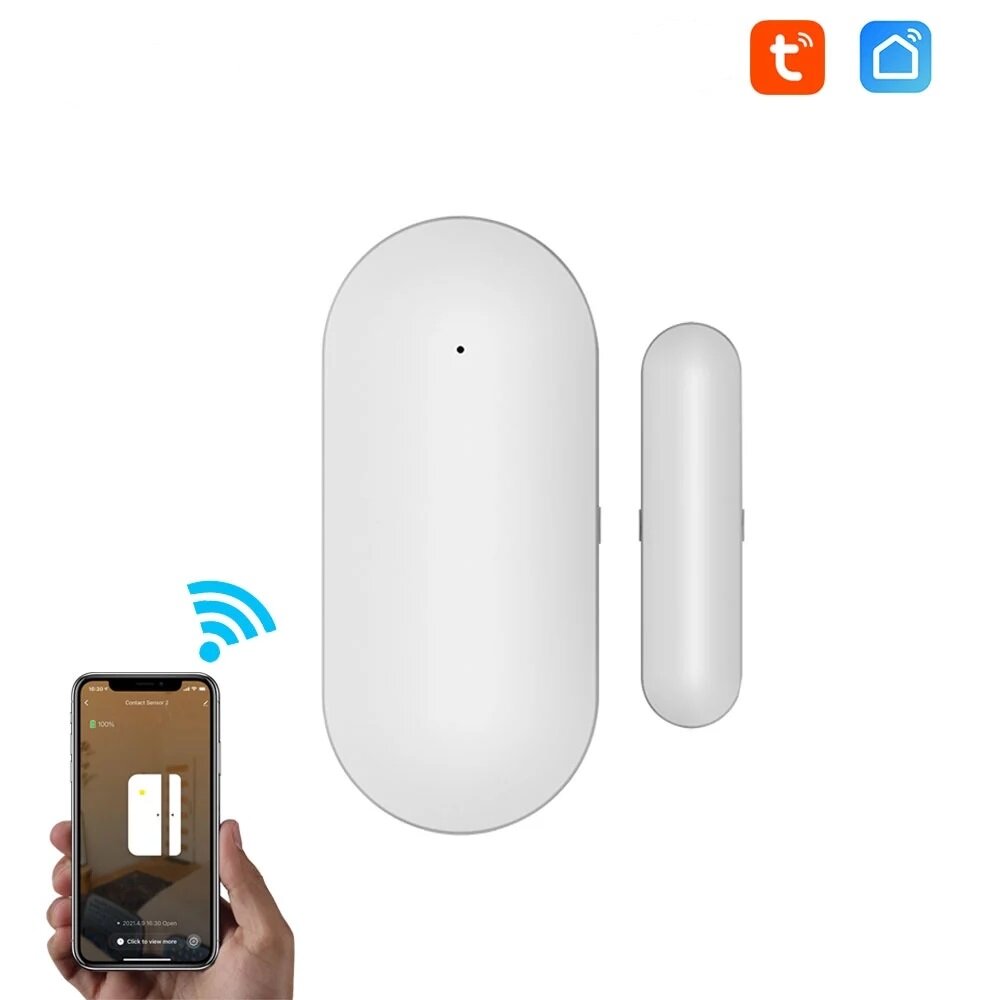 YAOSHENG YS69 Tuya Smart Home WiFi Deur Sensor App Melding Venster Detector Beveiliging Alert Beveil
