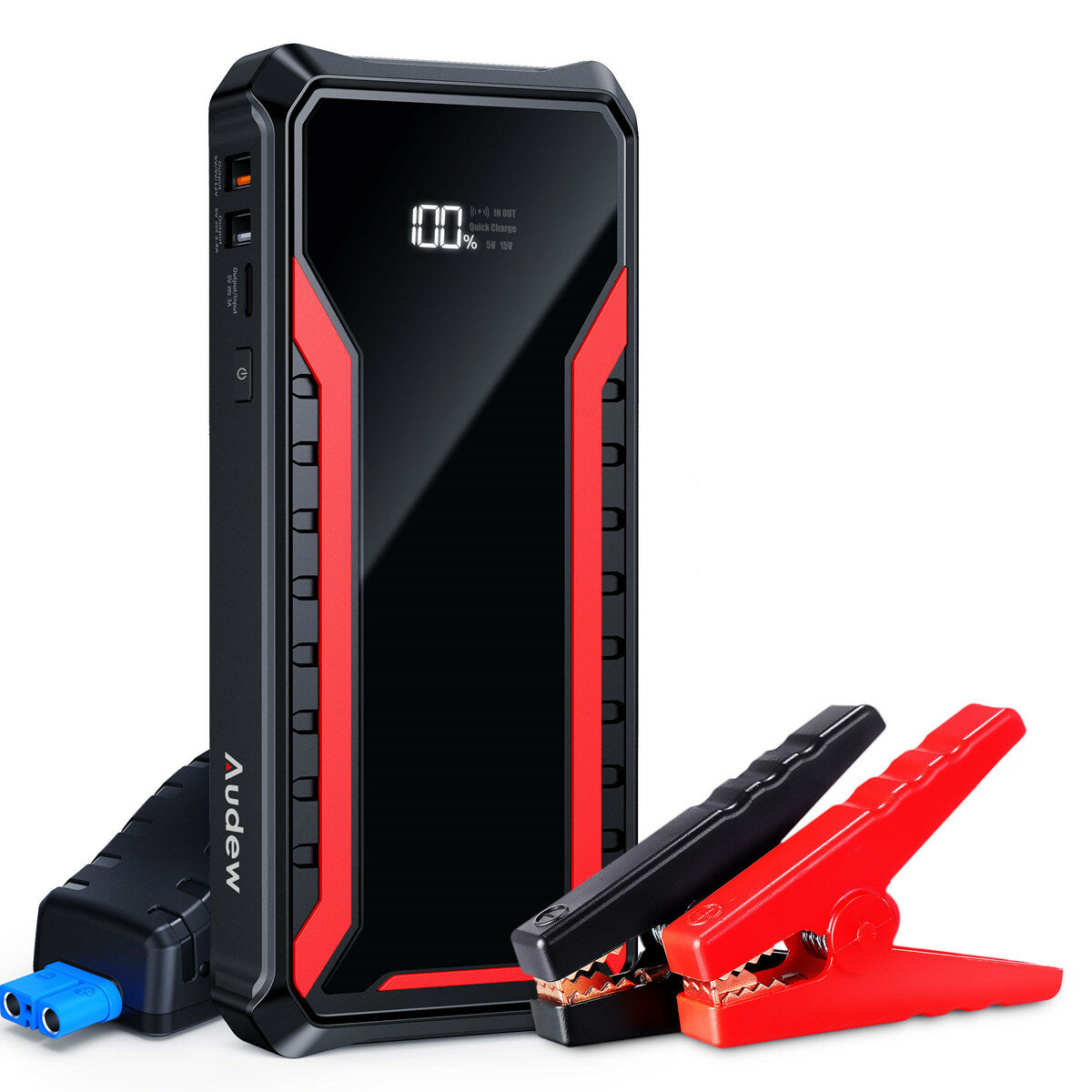 

Audew 1500A 18000mAh Car Jump Starter for Up To 8.5L Gas or 6.5L Diesel Engines with 15W Wireless Quick Charging