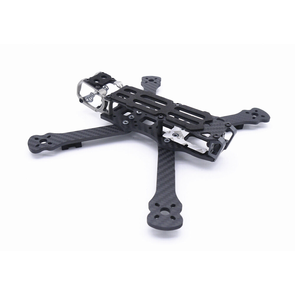 

Fonster BB5 Edition 5Inch Compressed X Carbon Fiber Quadcopter FPV Frame Kit 4mm Bottom Plate Compatible with DJI Air Un