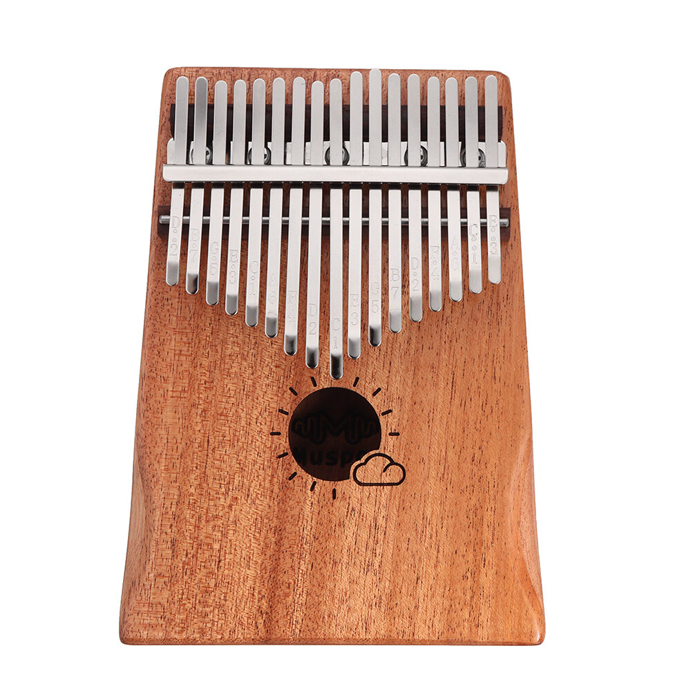 

Muspor 17 Key Kalimba Mahogany Thumb Piano Africa Mbira Calimba Finger Keyboard Instrument With Tuner Hammer