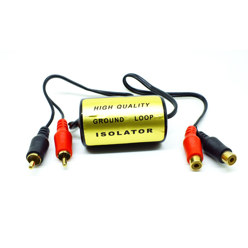 Rca car amplifier audio filter male and female connector noise filter car audio modification