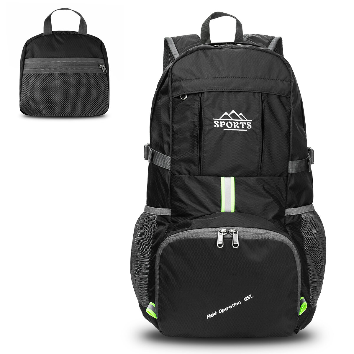 35L mochila dobrável mochila de viagem ultra leve à prova d'água para esportes ao ar livre trekking camping viagem
