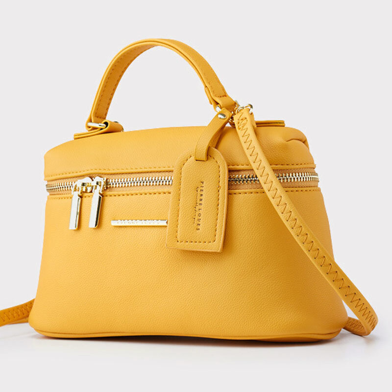 Women PU Leather Large Capacity Casual Simple Shoulder Crossbody Bag Handbag