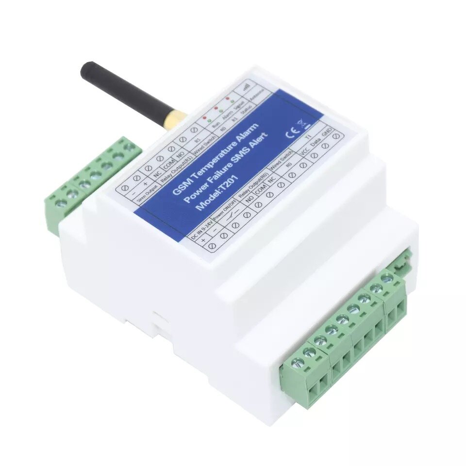 T201 GSM 3G 4G-temperatuurmonitor AC / DC-voeding verloren Alarm Remote Monitor Support Timer Report