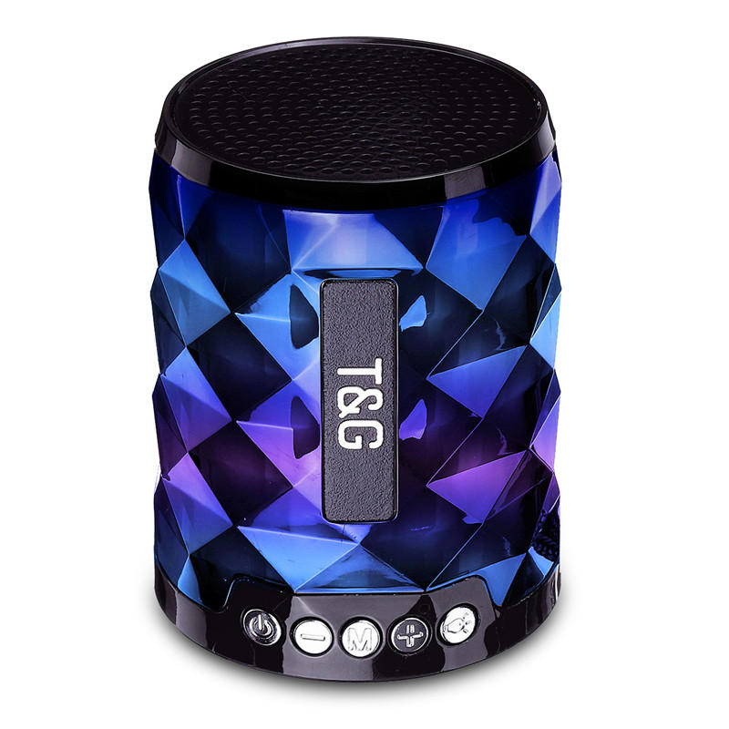 Mini Draadloze bluetooth-luidspreker FM-radio TF-kaart Colorful Lichte muziekluidspreker met microfo