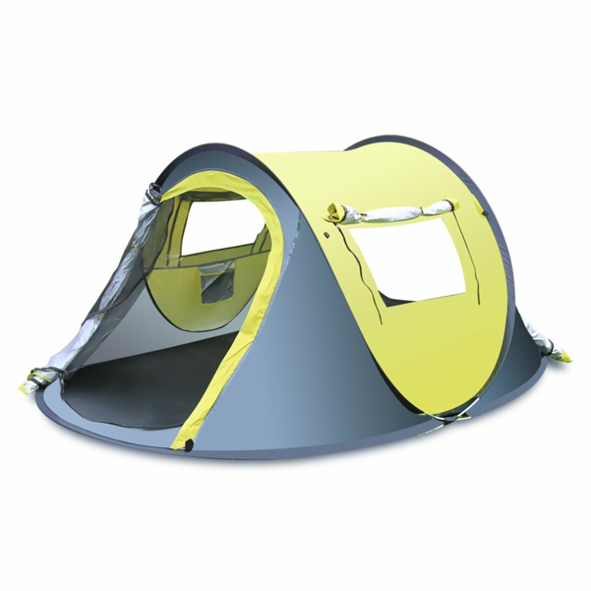 3-4 Personen Wandern Campingzelt Wasserdichtes automatisches Pop-Up-Zelt Quick Shelter