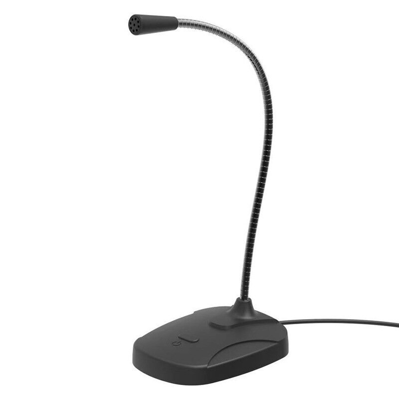 Elebest M60 USB Microphone Desk Microphone for Computer PC Plug & Play Condenser MIC Gooseneck Design with Mute Button