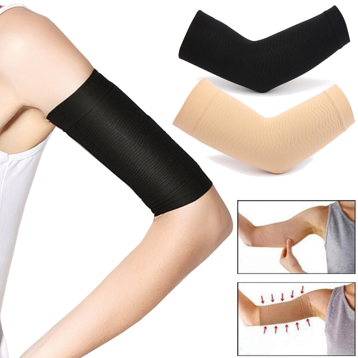 1 Pair Women Legs Arm Shaper Belt Slimming Thin Arm Calorie Buster Slimmer Wrap Belt Gym Home Fitness