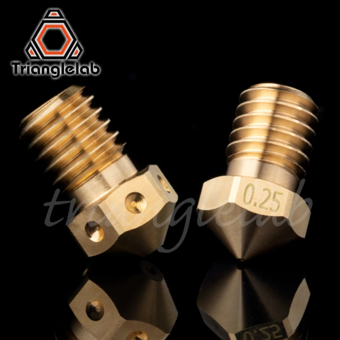 Trianglelab® / Dforce® T-V6 messing mondstuk V6 mondstuk voor 3D-printers hotend M6 Draad voor E3D-m