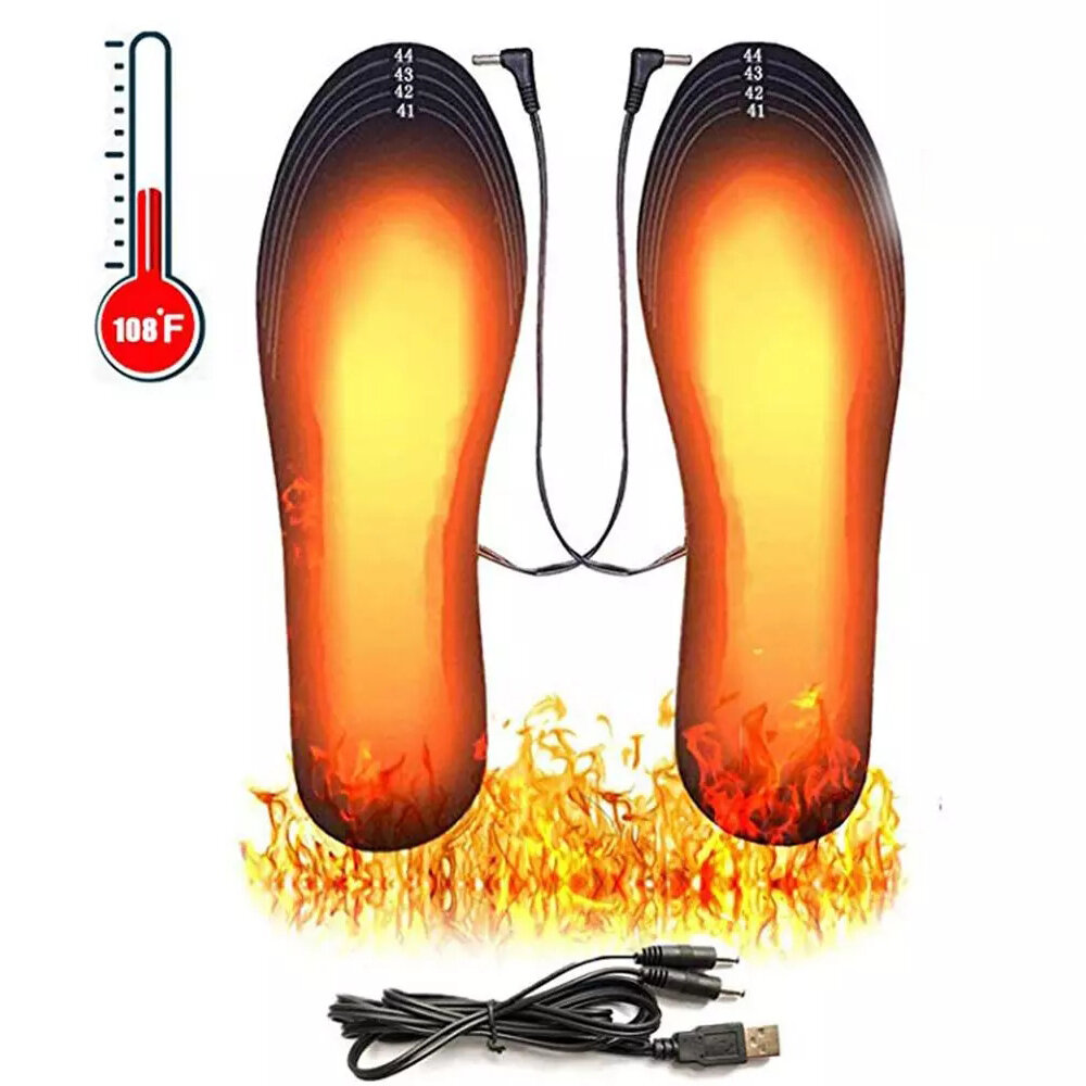 Heated Shoes Insoles Electric Man Warm Charging Winter Warming Heating 