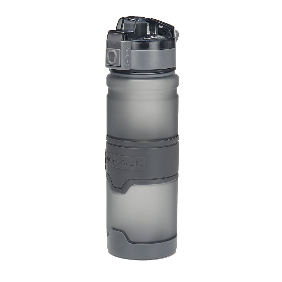 Bouteilles d'eau en plastique sans BPA de 500/1000 ml avec couvercle hermétique pour les sports de plein air, le camping et les voyages.