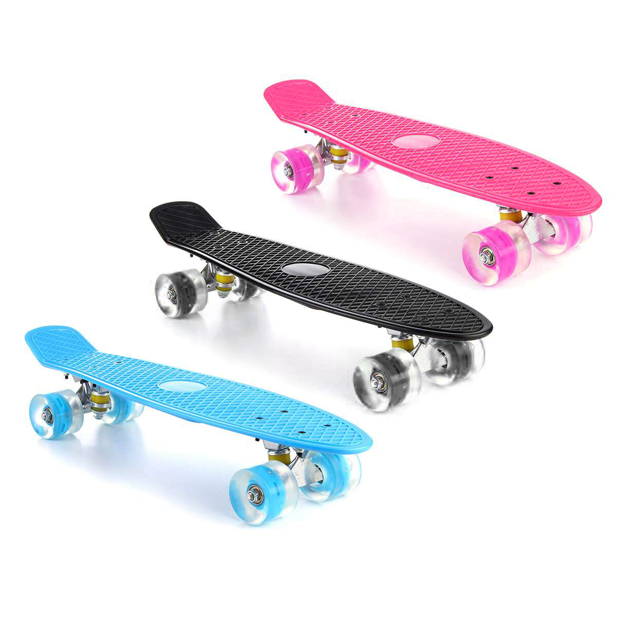 22 Skateboard Kinderen LED Wielen Schaatsen Board Scooter PP Longboard Kinderen Gift