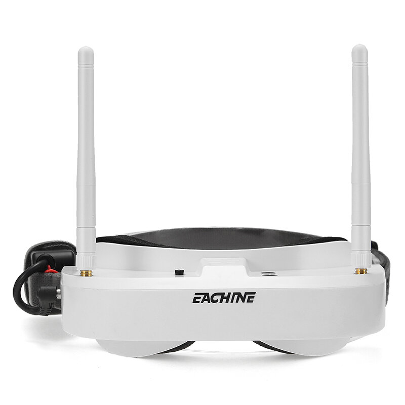 Eachine EV100 720*540 5.8G 72CH FPV Goggles With Dual Antennas Fan 18650 Battery Case For RC Drone － Goggles Only Black