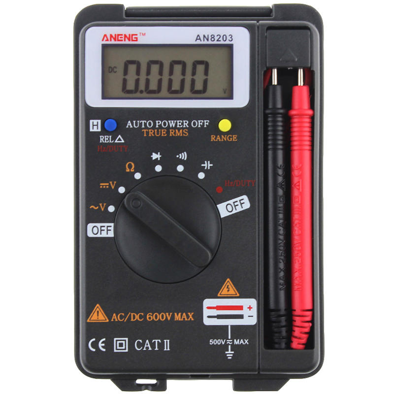 ANENG AN8203 4000 Counts True RMS Mini Digitale Multimeter Spanning Resistance Frequency Capacitance