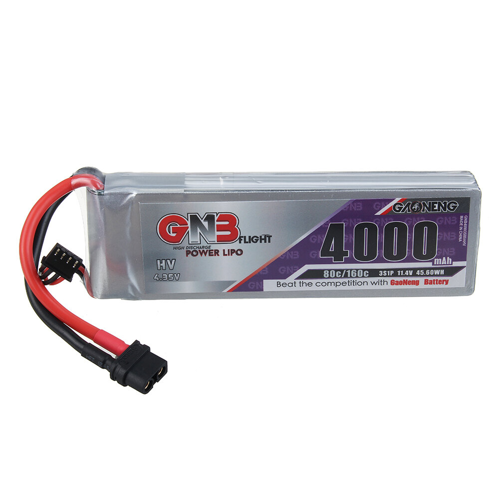 Gaoneng GNB 11.1V 4000mAh 80C 3S Lipo-batterij XT60 / XT90 / T Deans / EC5 Plug voor RC Drone