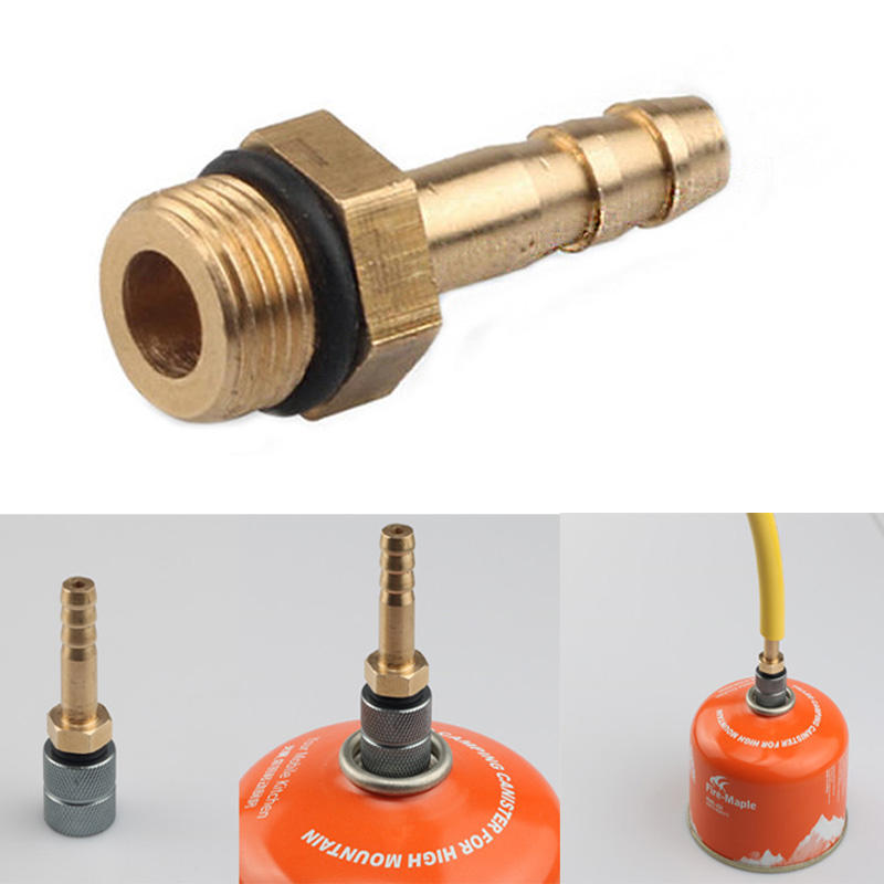 Adaptador de válvula de comutação do queimador do fogão externo de 6 mm / 10 mm para conectar a cilindros de GLP