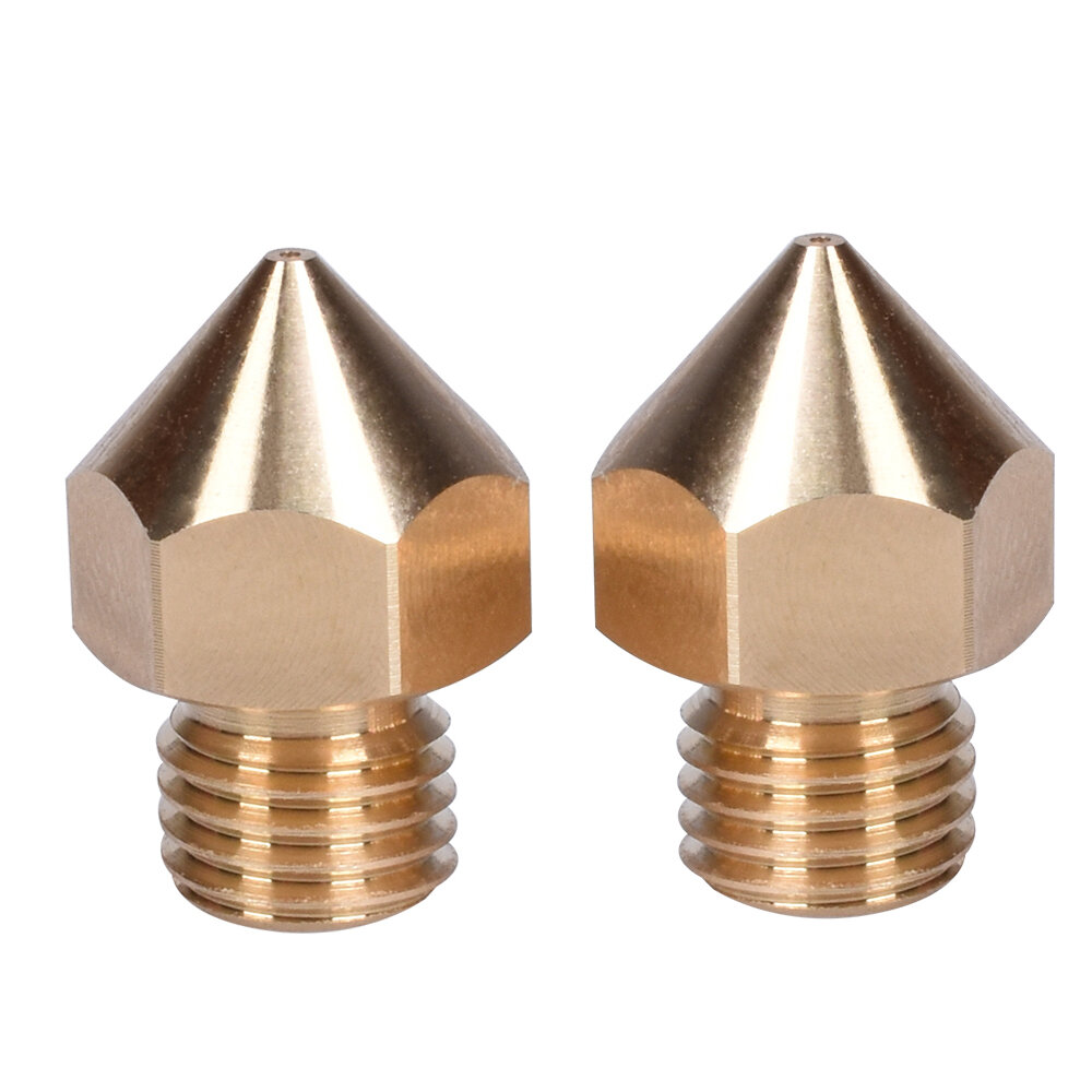BIGTREETECH 02040608mm Brass Nozzle M6 Thread for 3D Printer Creality CR 10S Pro 175mm Filament and J head Heat