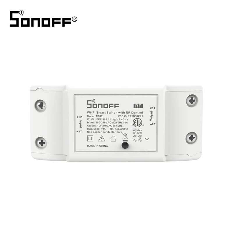 

SONOFF RFR2 Обновленный беспроводной смарт-переключатель RF 433 МГц + Wi-Fi для модулей автоматизации приложений eWelink