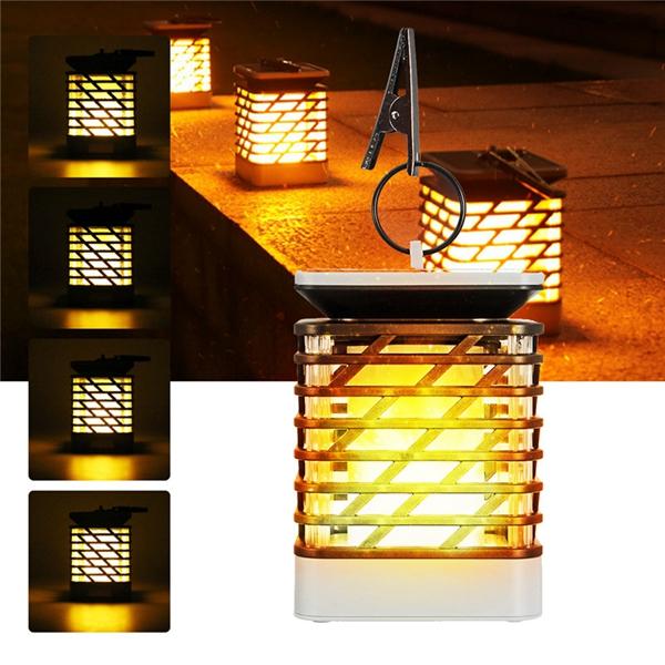 Zonne-energie 75 LED Vlam Effect Opknoping Lantaarn Licht Buiten Waterdicht Tuin Gazon Boom Decor