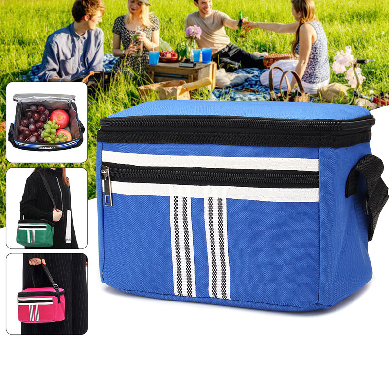 5L Piknik Çanta Termal Soğutucu Yalıtımlı Öğle Çanta Gıda Konteyner Kılıfı Outdoor Kampçılık
