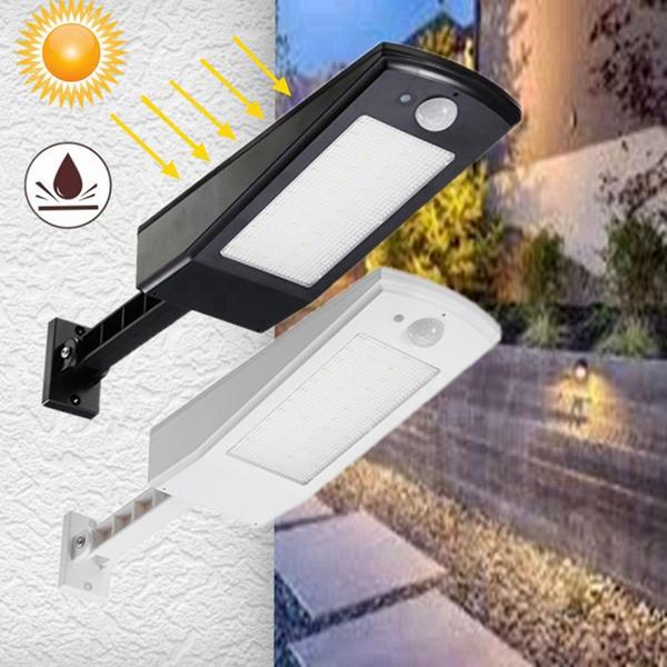 Zonne-energie Motion Sensor 48 LED Street Light Waterdichte Adujustable wandlamp voor Outdoor Garden