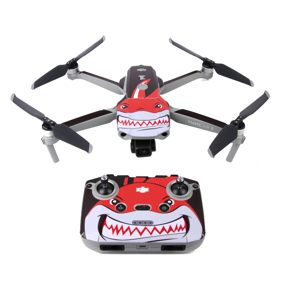Sunnylife Waterproof Anti-Scratch Drone Body&Remote Controller PVC Sticker for DJI Mavic Air 2 RC Quadcopter