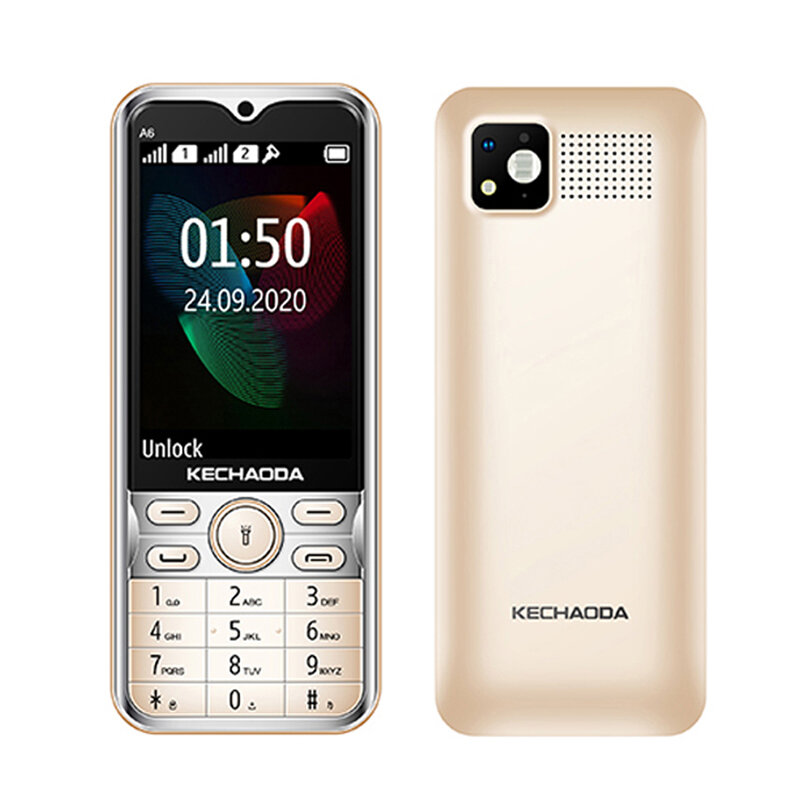 

KECHAODA A6 3.5 inch 2500mAh FM Radio GPS Flashlight MP3 Playback 3 Card 3 Standby Mini Feature Phones