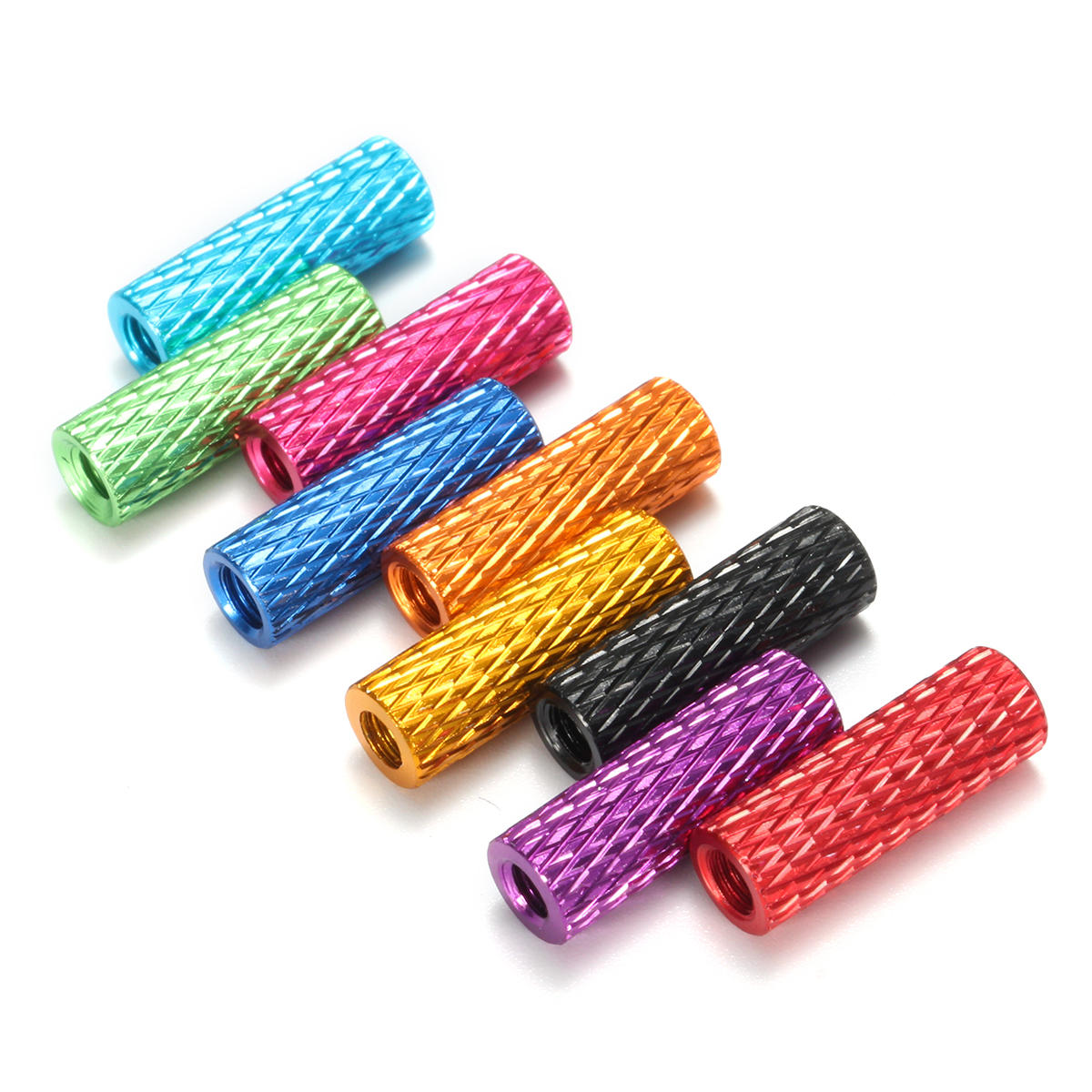 

Suleve™ M3AS3 10Pcs M3 15mm Knurled Standoff Aluminum Alloy Anodized Spacer