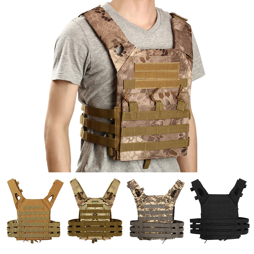 Tactisch vest voor jacht, militaire bescherming, kogelvrij vest, kampeeruitrusting in de jungle.