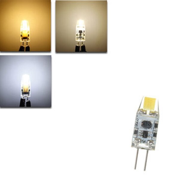 G4 1.2W LED Glühlampe 120Lm COB Reinweiß Warmweiß Naturweiß Glühlampe Glühlampe DC12V