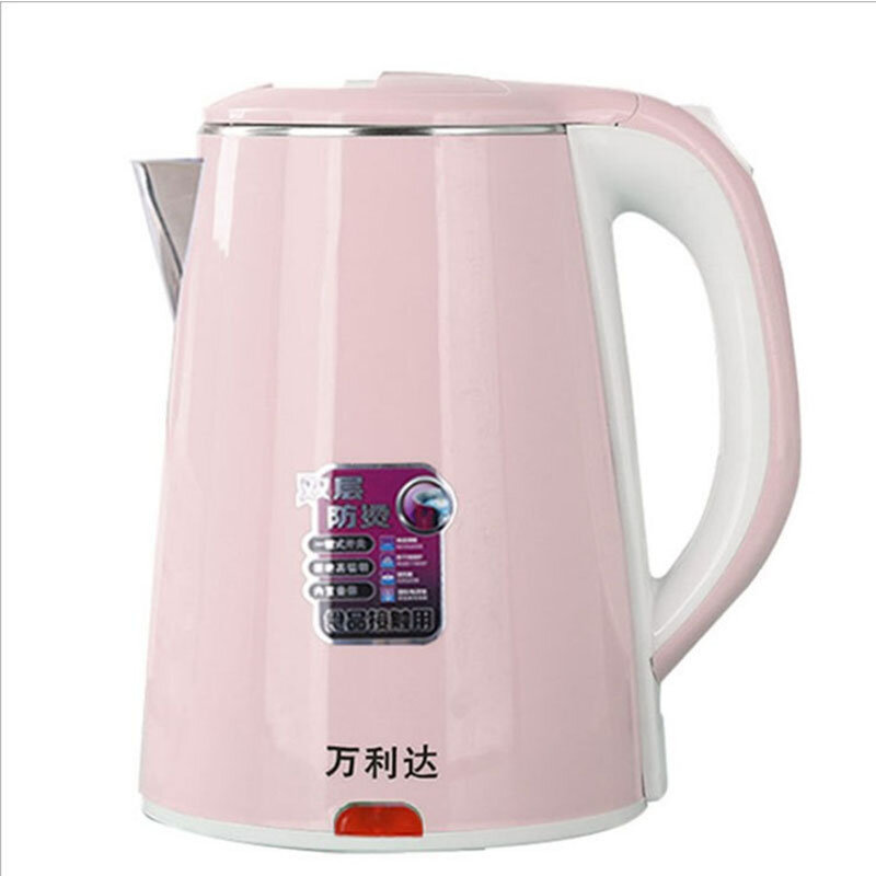 

Wanglida WLD-16 1.8L Electric Kettle 1000W Double Layer Heat Insulation Stainless Steel Material Prevent Dry Burning for