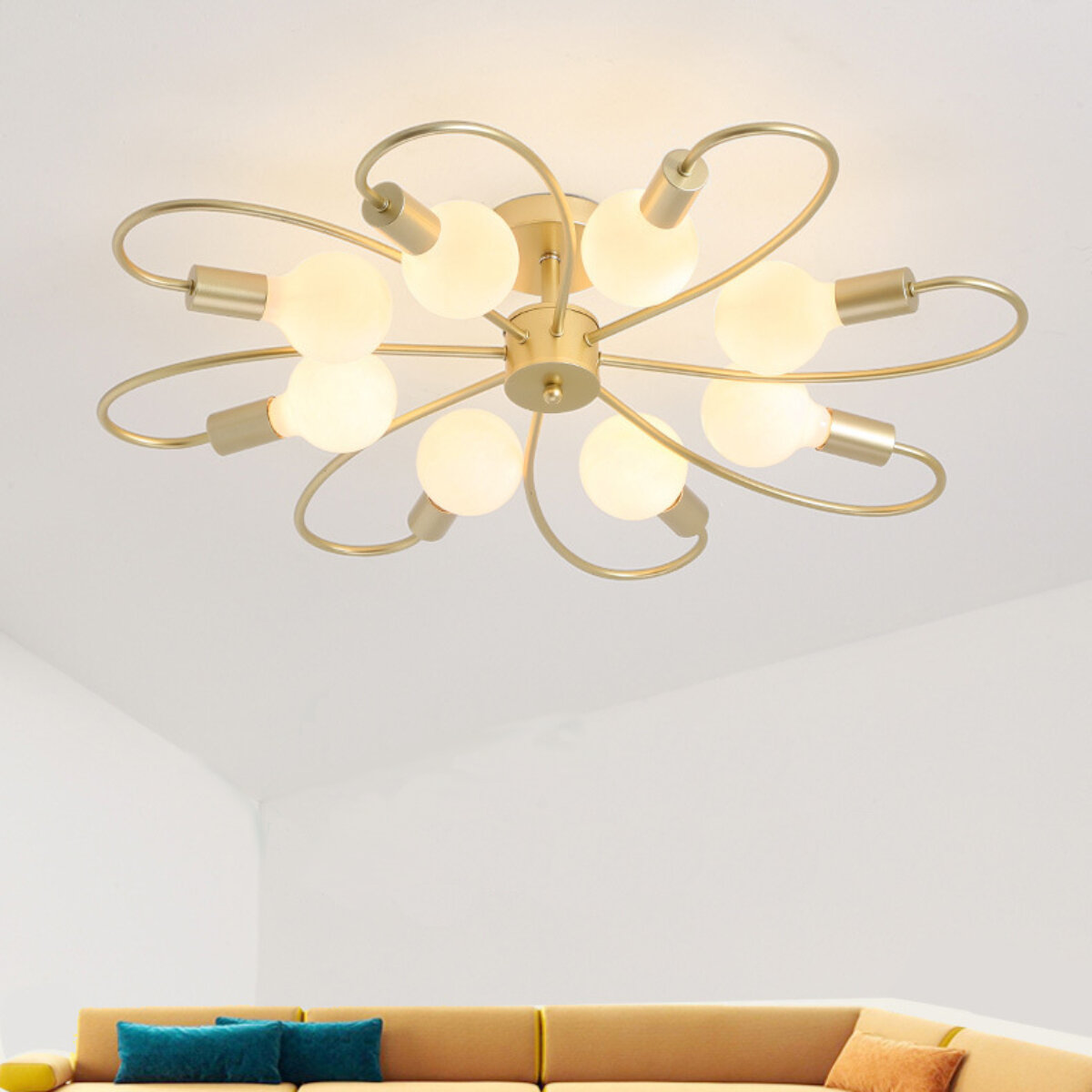 110-265V Moderne minimalistische Wohnzimmerlampe Kronleuchter Neue LED-Deckenleuchte Kreative Smart Schlafzimmer Zimmerl