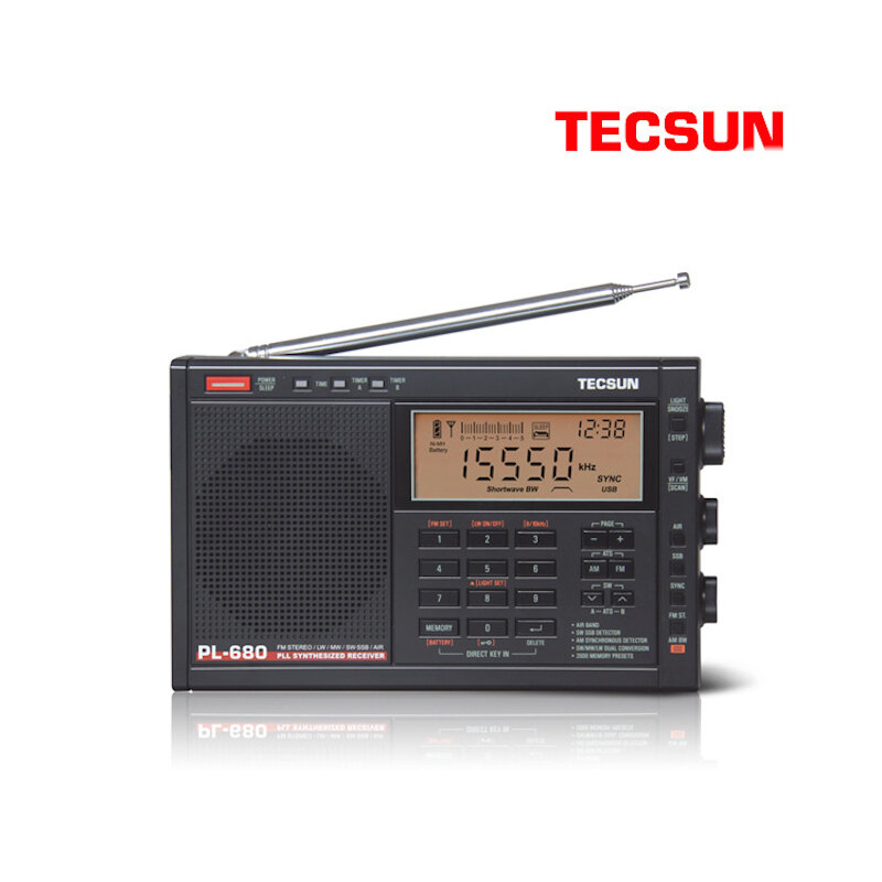 

Tecsun PL-680 FM LM SM SSB WM AM SYNC Air Full Band Digital Stereo Radio Portable Audio Player For Seniors Students