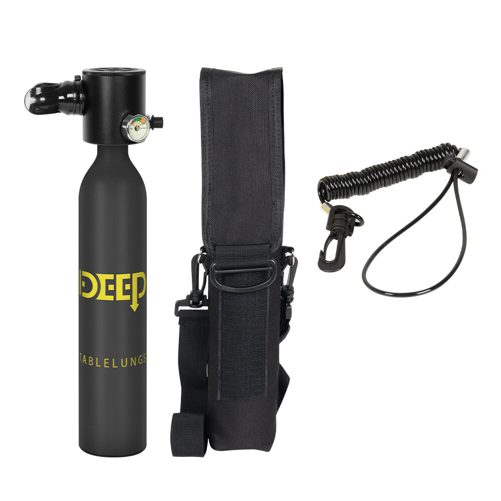 

[EU Direct] DIDEEP 0.5L Diving Oxygen Cylinder Equipment Oxygen Tank Underwater Breather Diving Scuba Bottle