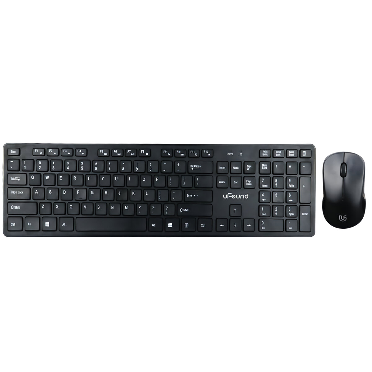 uFound R752 2.4G Wireless Keyboard & Mouse Set Business Office Silent 106 Keys Keyboard 1200DPI Mous