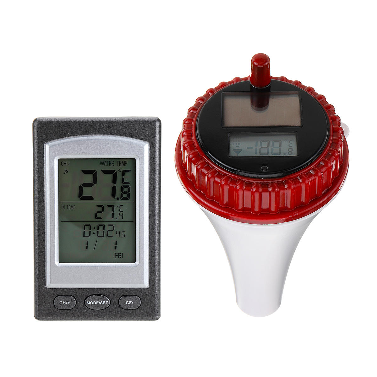 Float Solar Sensor Pool Thermometer Wireless Swimming Water Temperature Receiver