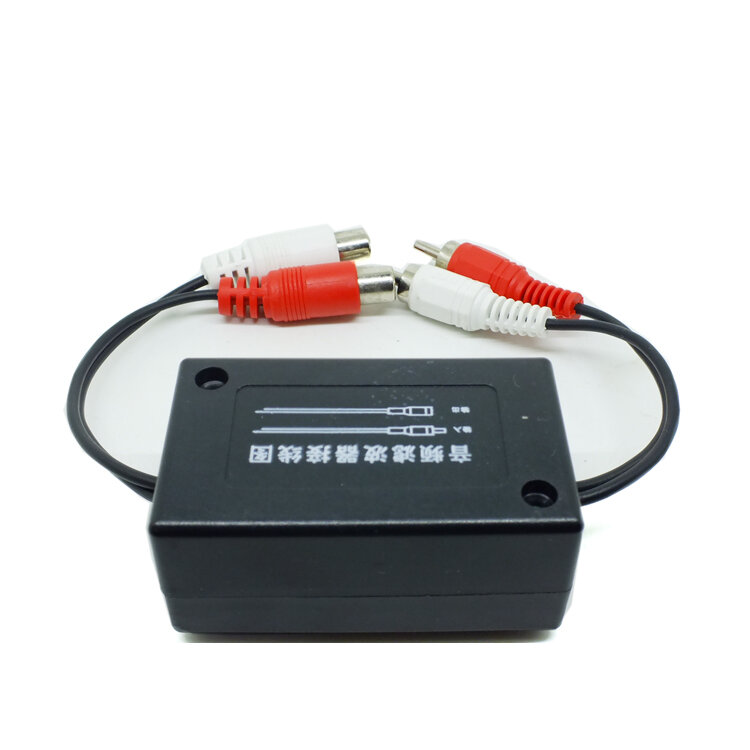 2 RCA Car Audio System Ground Loop Isolator (Elektrische bromruisreductie)