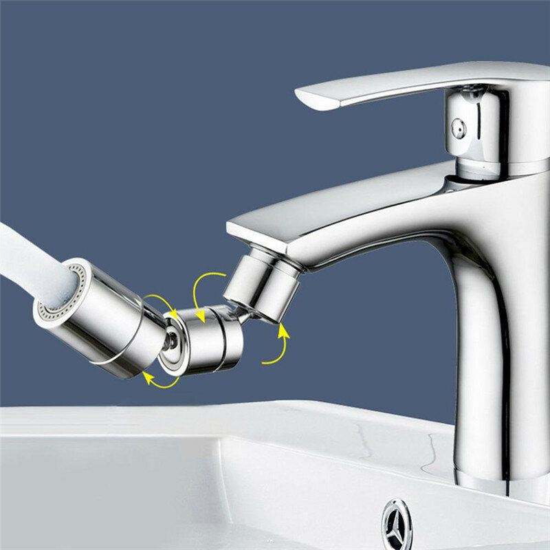 Suleve Universal Faucet Areator 1080 Degree Swivel Extender Splash Filter Bubbler Rotating Mesh Mout