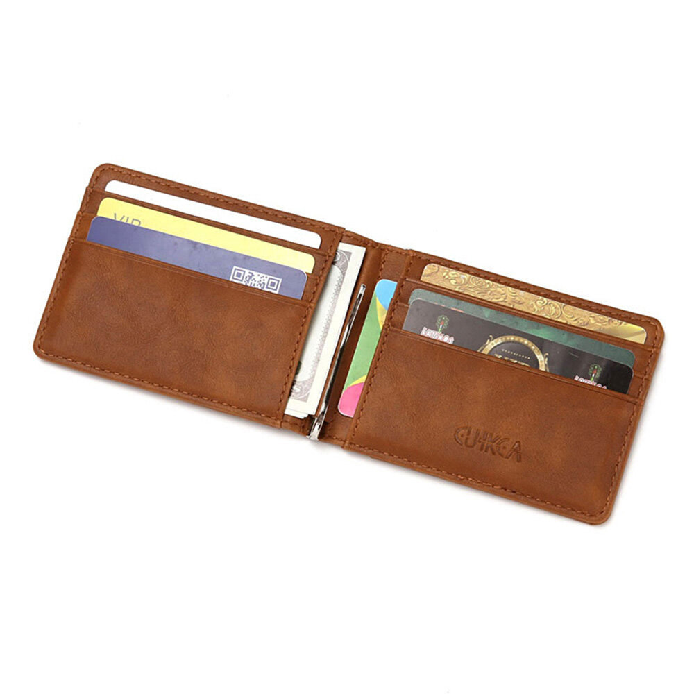 CUIKCA Business Card Book Multifunctional RFID Blocking Leather Wallet with Credit Card Holder Coin Purse for Office Gif