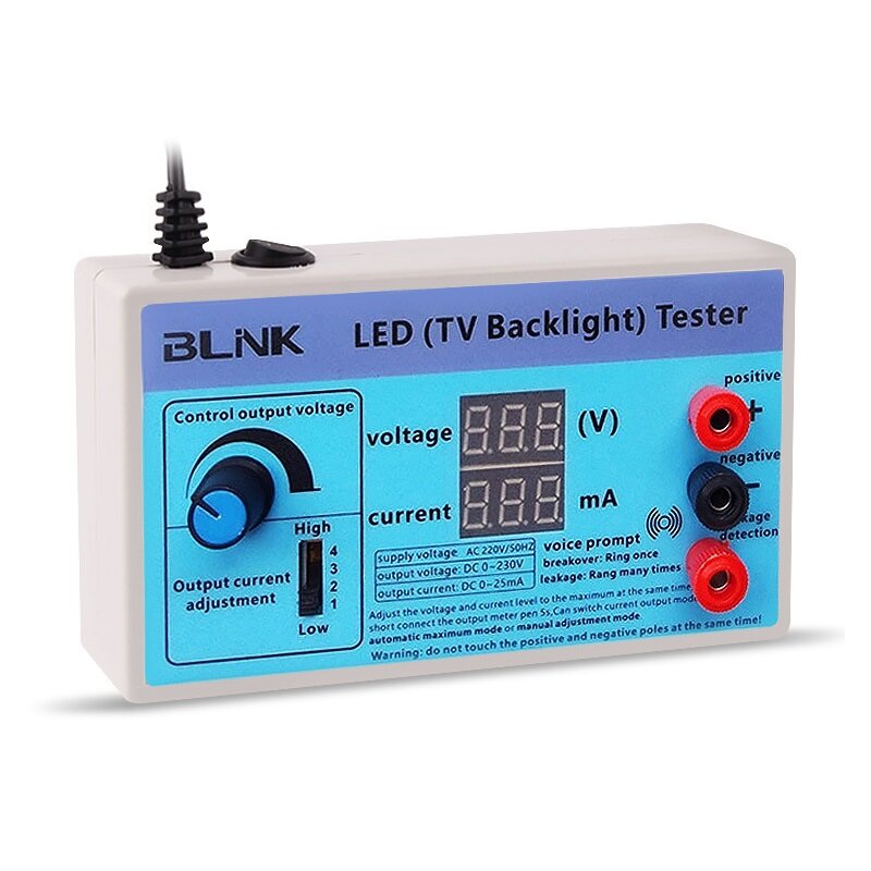 Digitale LED-tv-achtergrondverlichtingstester Instelbare stroomspanningstest LED-lampkraalonderhouds