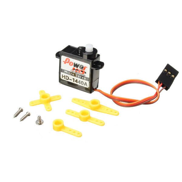 Power HD-1440A 0.8KG 4.4g Micro Servo Steel Ring Engine Compatible with Futaba/JR RC Car Part