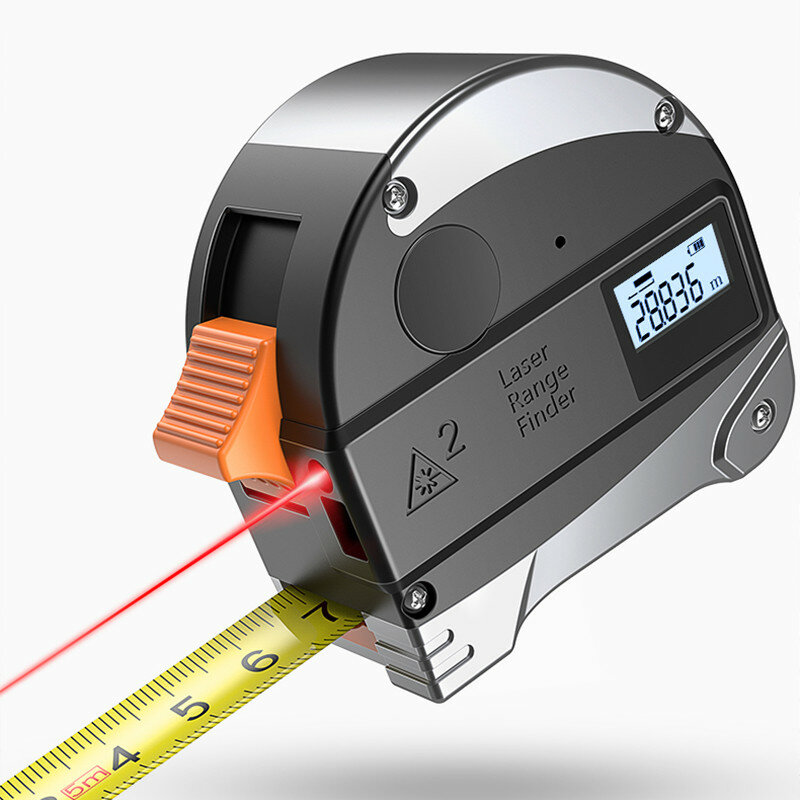 DANIU 30M Laser Rangefinder Anti-fall Steel Tape High Precision Infrared Digital Laser Distance Meter Measure Distance T