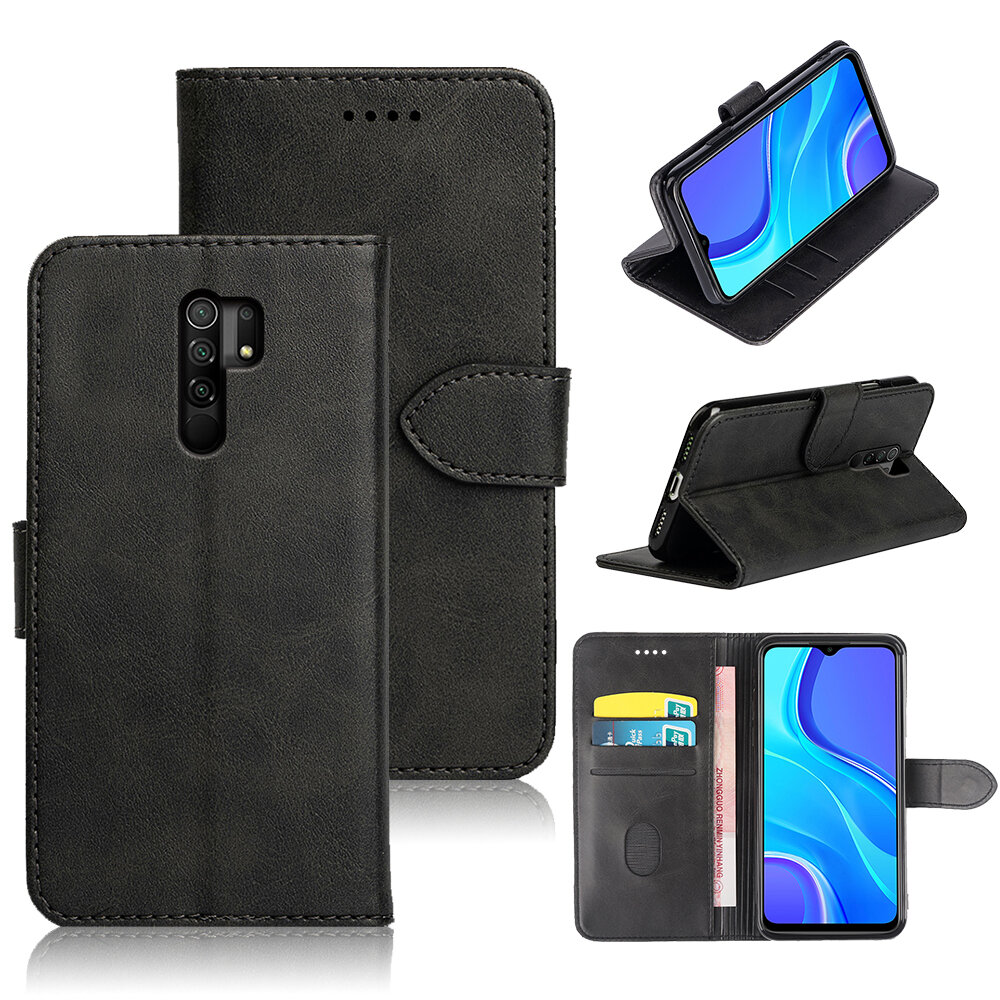 Bakeey Magnetic Flip with Card Slots Wallet Shockproof Full Cover PU Leather Protective Case for Xia