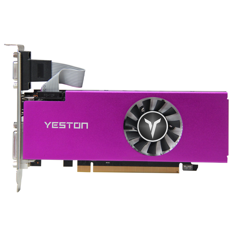 

Yeston RX560-4G D5 LP 4GB GDDR5 128Bit 1200/6000MHz Gaming Graphics Card for Video With VGA/HDMI/DVI-D Ports
