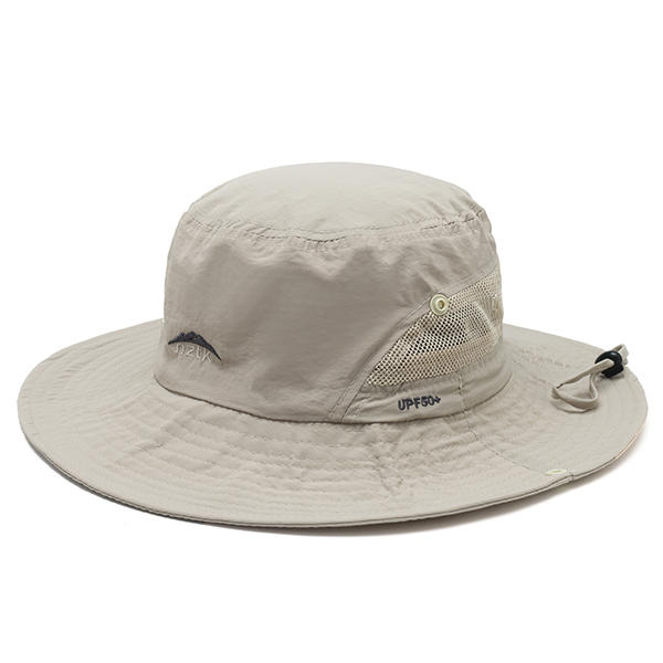 Mens Wide Brim Summer Sunscreen Fishing Bucket Hat